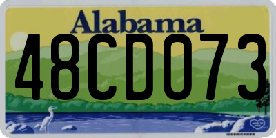 AL license plate 48CD073