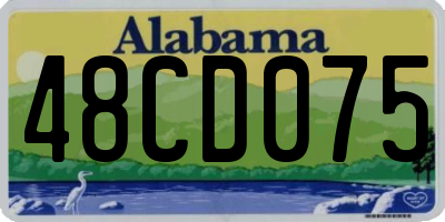 AL license plate 48CD075