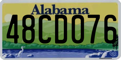 AL license plate 48CD076