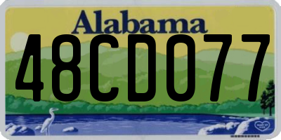 AL license plate 48CD077