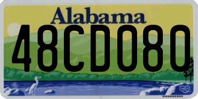 AL license plate 48CD080