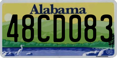 AL license plate 48CD083