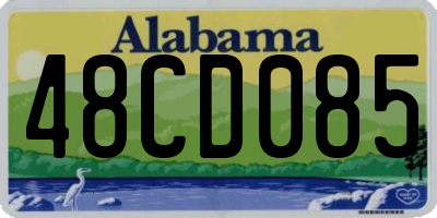 AL license plate 48CD085