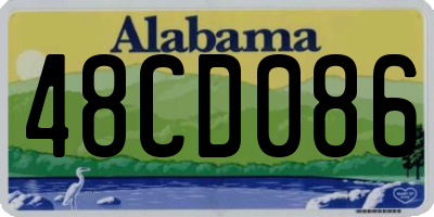 AL license plate 48CD086