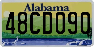 AL license plate 48CD090