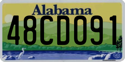 AL license plate 48CD091