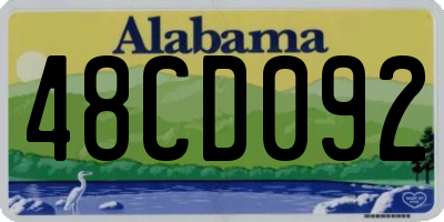 AL license plate 48CD092