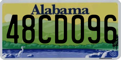 AL license plate 48CD096
