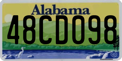 AL license plate 48CD098