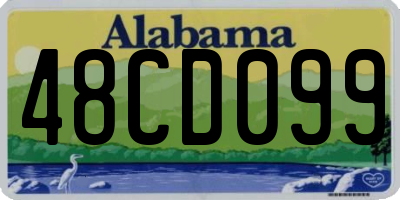 AL license plate 48CD099