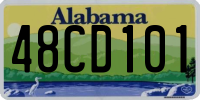 AL license plate 48CD101