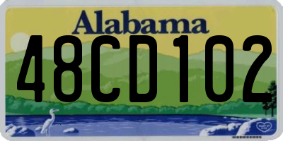 AL license plate 48CD102