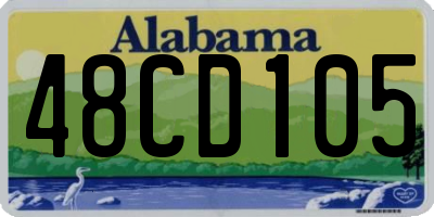 AL license plate 48CD105