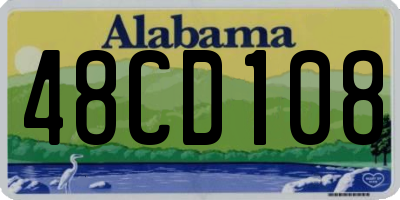 AL license plate 48CD108