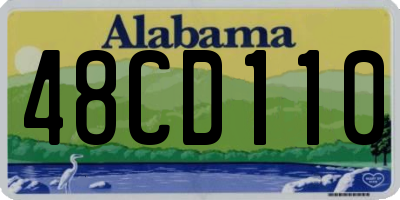 AL license plate 48CD110