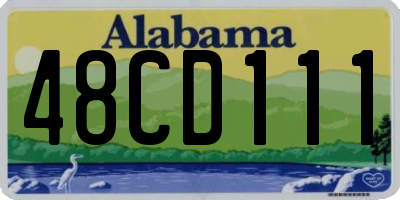 AL license plate 48CD111