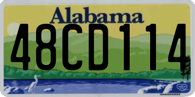 AL license plate 48CD114