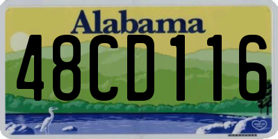AL license plate 48CD116