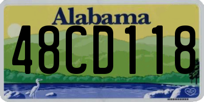AL license plate 48CD118