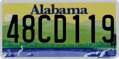 AL license plate 48CD119