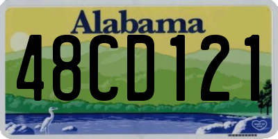 AL license plate 48CD121