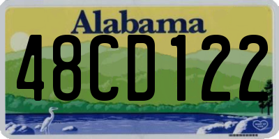 AL license plate 48CD122