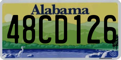 AL license plate 48CD126