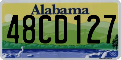 AL license plate 48CD127
