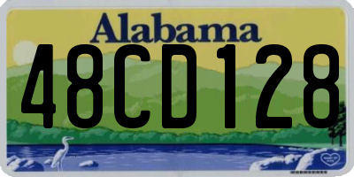 AL license plate 48CD128