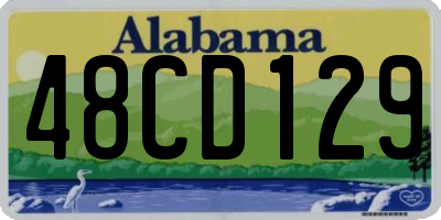 AL license plate 48CD129