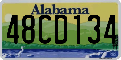 AL license plate 48CD134