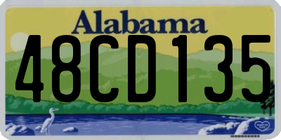 AL license plate 48CD135