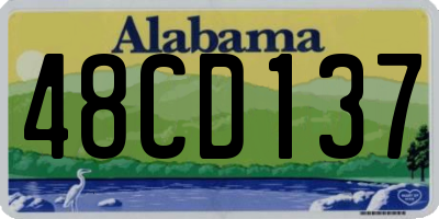 AL license plate 48CD137