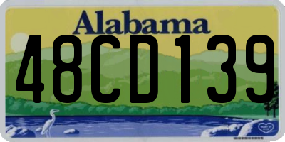 AL license plate 48CD139