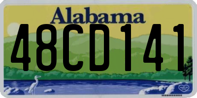 AL license plate 48CD141