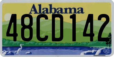 AL license plate 48CD142