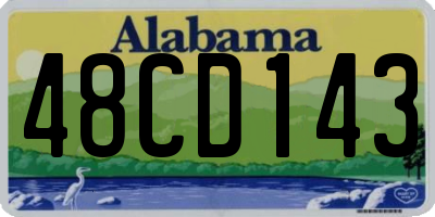 AL license plate 48CD143
