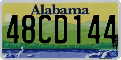 AL license plate 48CD144