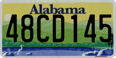 AL license plate 48CD145