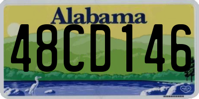 AL license plate 48CD146