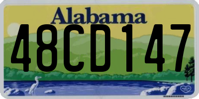 AL license plate 48CD147