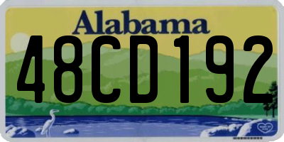 AL license plate 48CD192