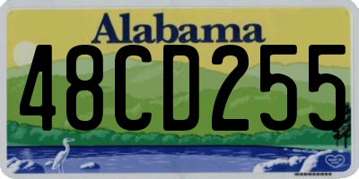 AL license plate 48CD255