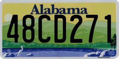 AL license plate 48CD271