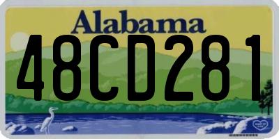 AL license plate 48CD281