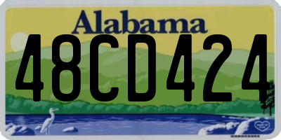 AL license plate 48CD424