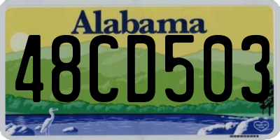 AL license plate 48CD503