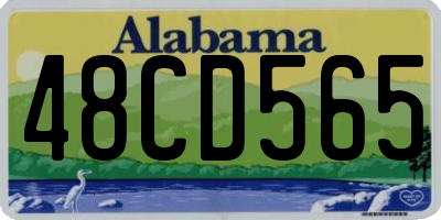 AL license plate 48CD565