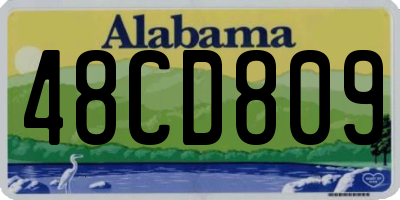 AL license plate 48CD809