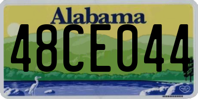 AL license plate 48CE044